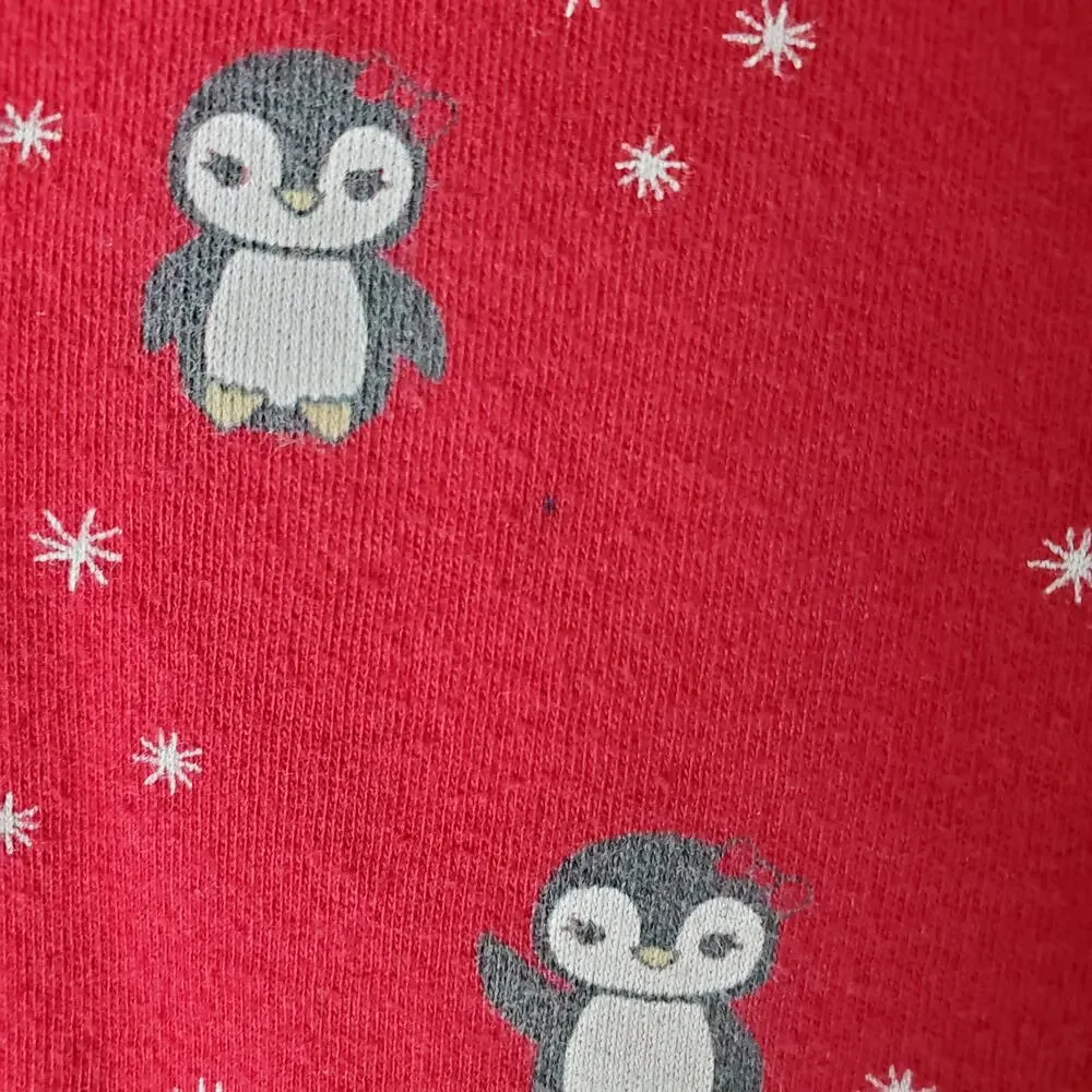 Gymboree Penguin Chalet Toddler Girls Red Penguin Knit Long Sleeve Dress Size 2T